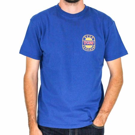 Critical Slide Navy Beer Garden Short Sleeve Shirt Front