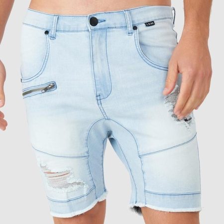 LSKD Torment Denim Shorts Front