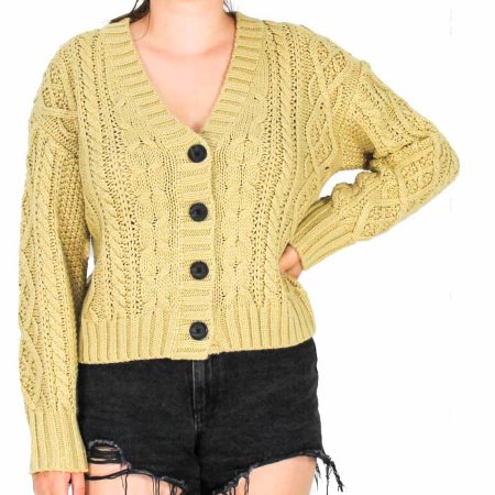 Billabong Pretty Cable Cardigan- front