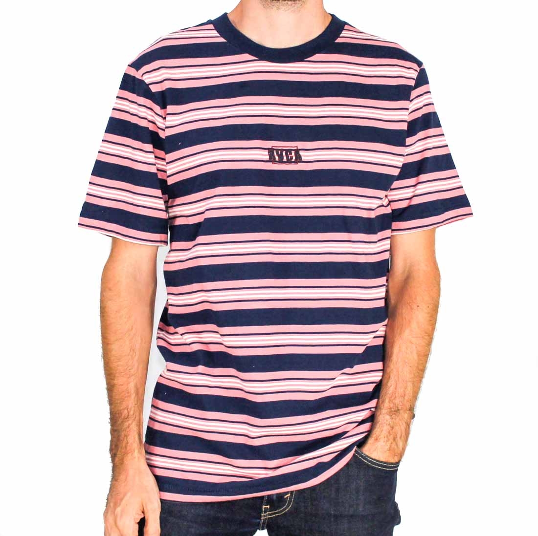 RVCA Wrap Stripe Short Sleeve Tee-Front