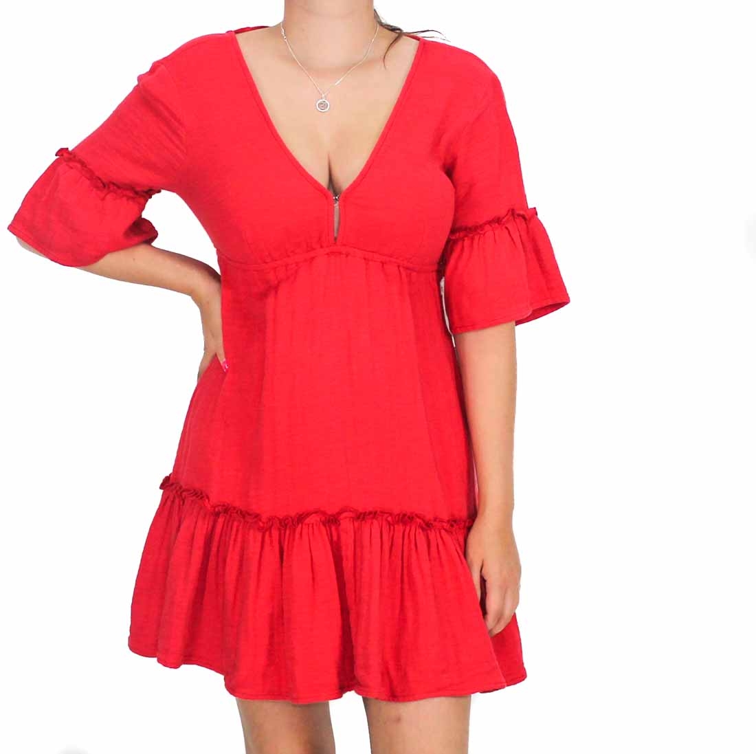 Billabong Lovers Wish Red Dress-front