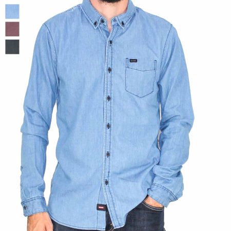 Globe Goodstock Oxford Long Sleeve Shirt-Hero