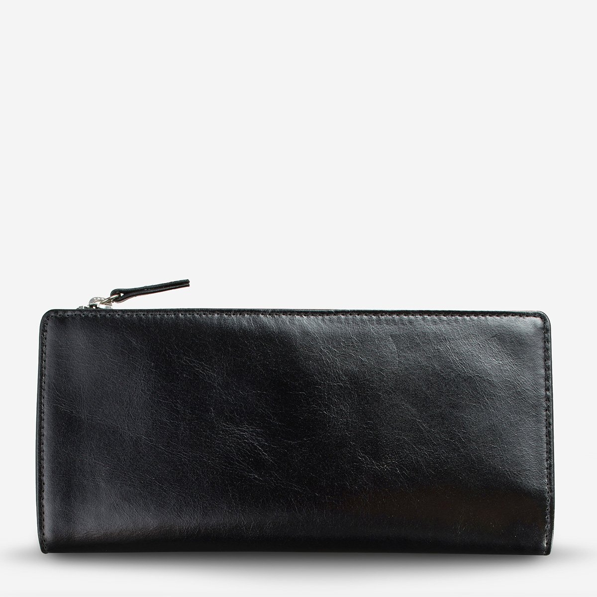 Status Anxiety Black Dakota Wallet-Front