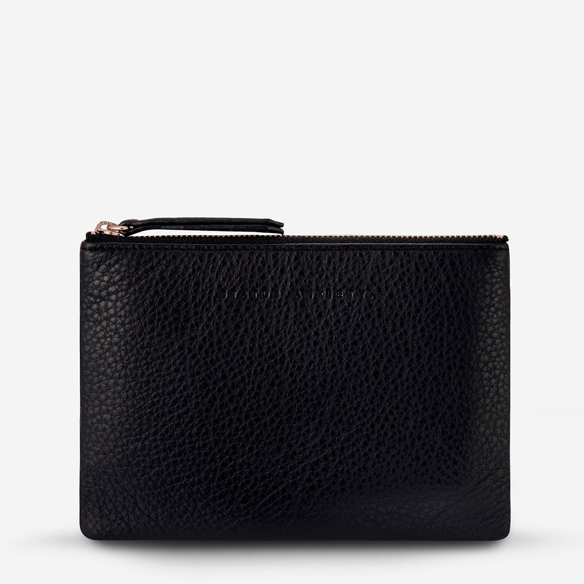 Status Anxiety Treacherous Black Pouch-Front