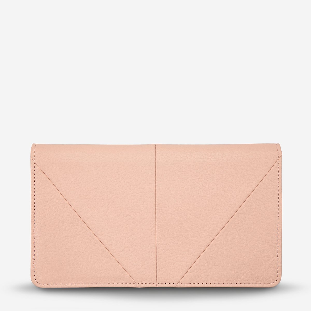 Status Anxiety Triple Threat Dusty Pink Wallet-Front