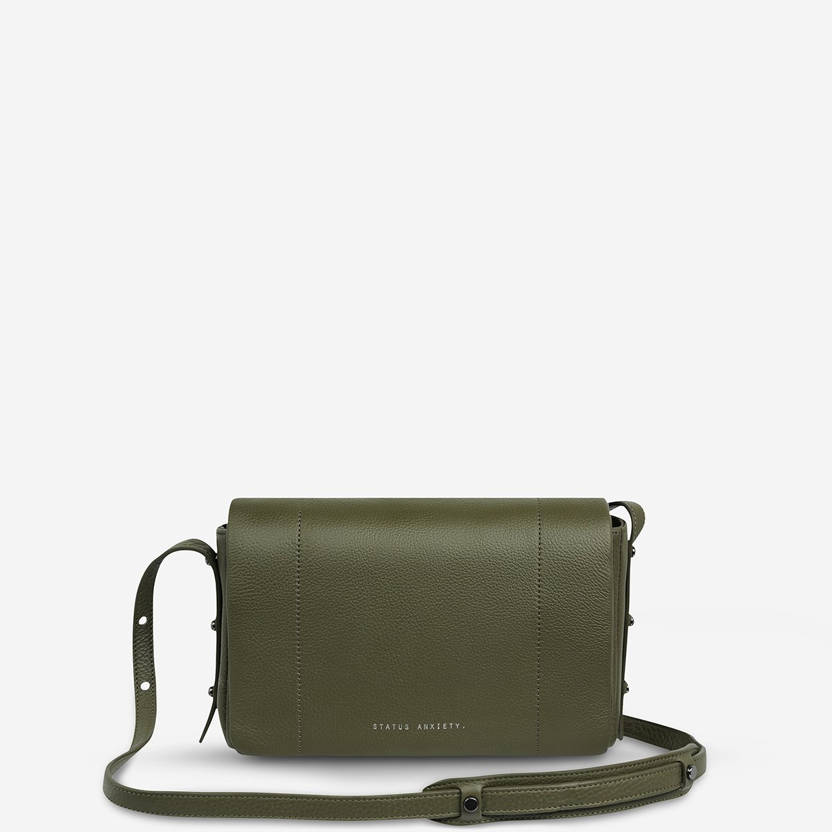 Staus Anxiety Succumb Khaki Bag-Front