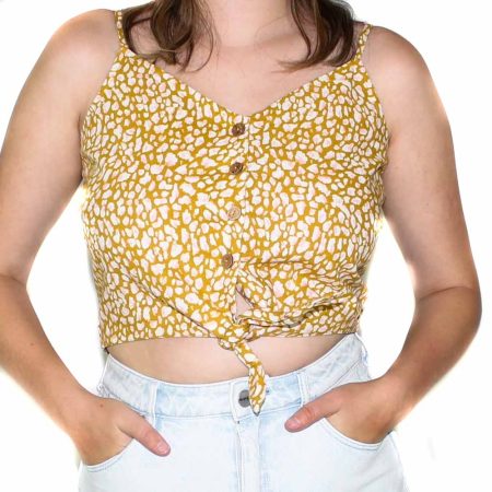 Roxy Tiny Mutinies Mustard top-Front